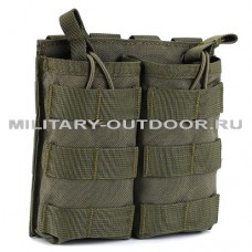 Anbison Double Open Top Mag Pouch MOLLE Olive